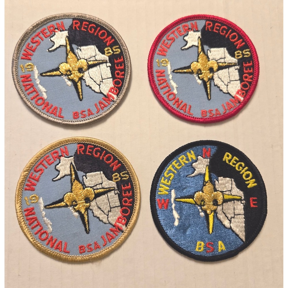 Boy‎ Scouts of America Vintage Patches: Lot of 4 Western Region